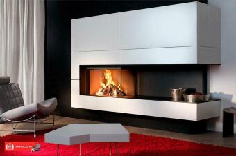 Каминная топка Kalfire W90/47C (R)  в Благовещенске