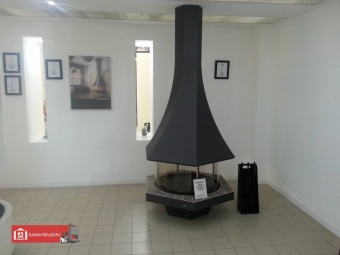 Дровяной камин EOLIA 907 центральный, со стеклом в Благовещенске